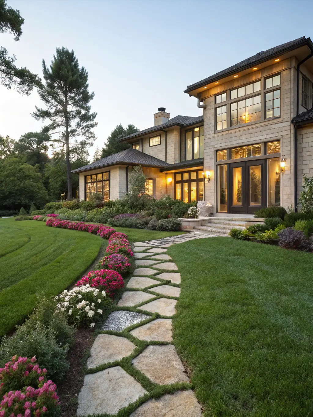 A modern house exterior under a sunny sky, representing the dream of homeownership made accessible through FundMyHomeMortgage's services.